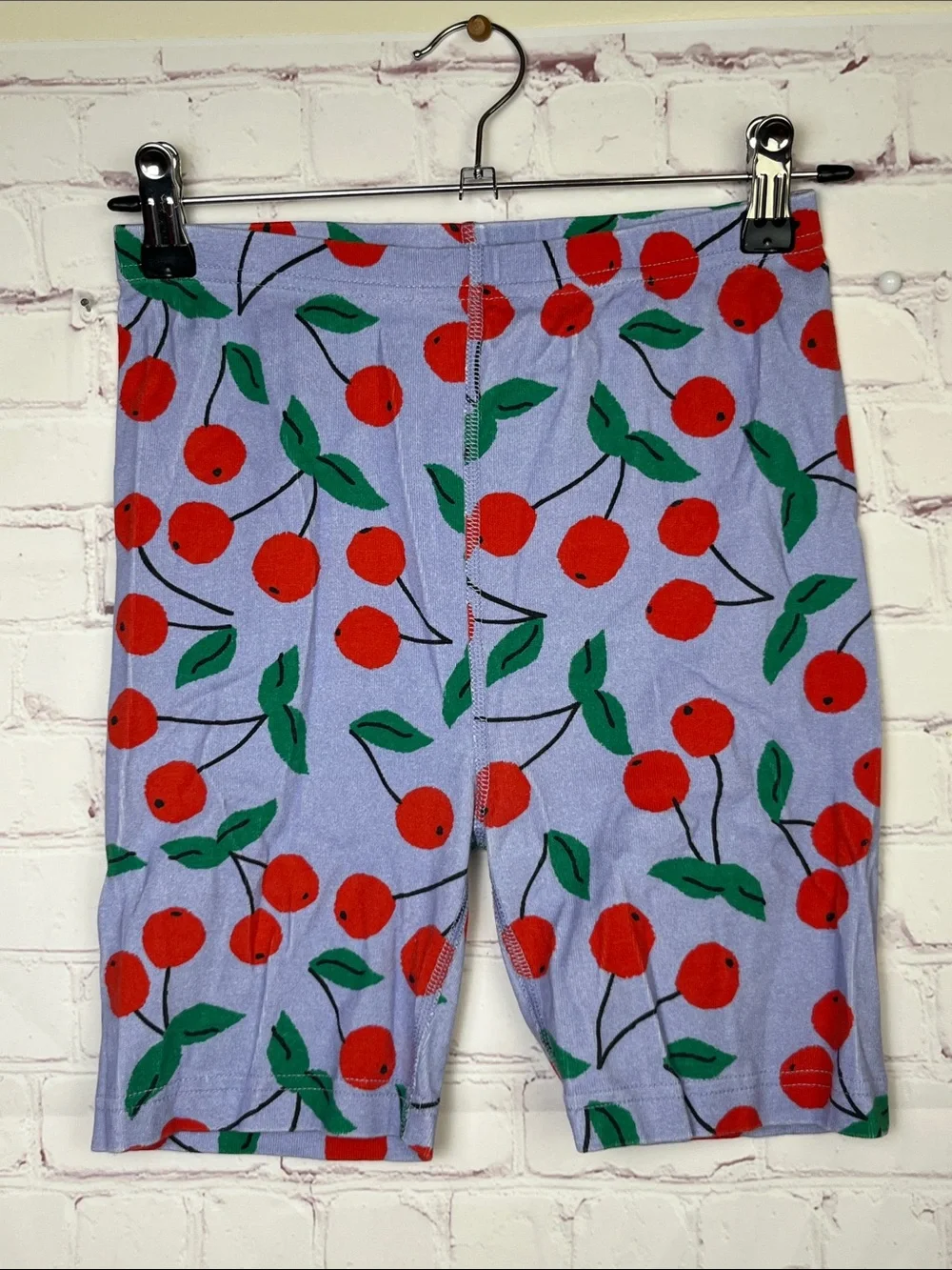 Hanna Andersson Short John Pajama Set in Cherry Cheer Print